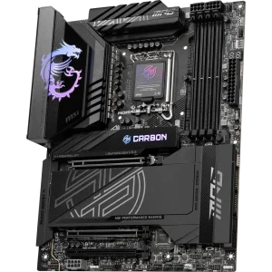 MSI MPG Z890 Carbon WiFi LGA 1851 DDR5 Motherboard, PCIe 5.0 x16 & 4.0 x16, M.2 Gen5, Wi-Fi 7, 5G